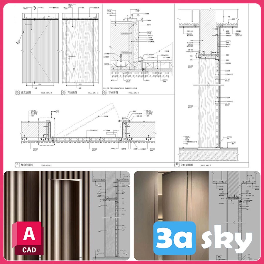 Ban ve Cua giau khuon from AUTOCAD Models & Free Download